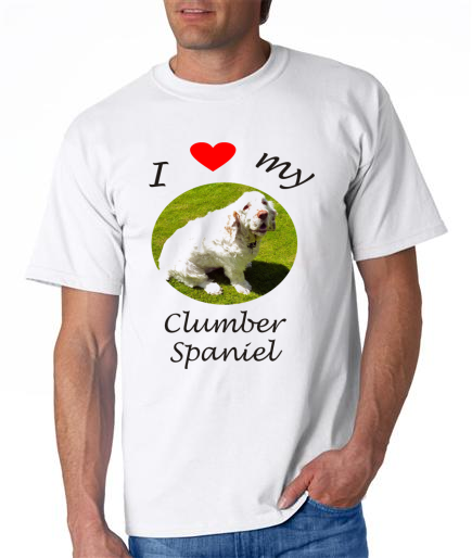 Dogs - Clumber Spaniel Picture on a Mens Shirt